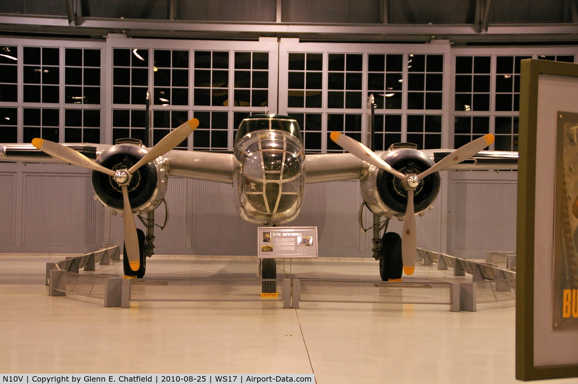 N10V, 1943 North American B-25H Mitchell C/N 98-21433, At the EAA Museum