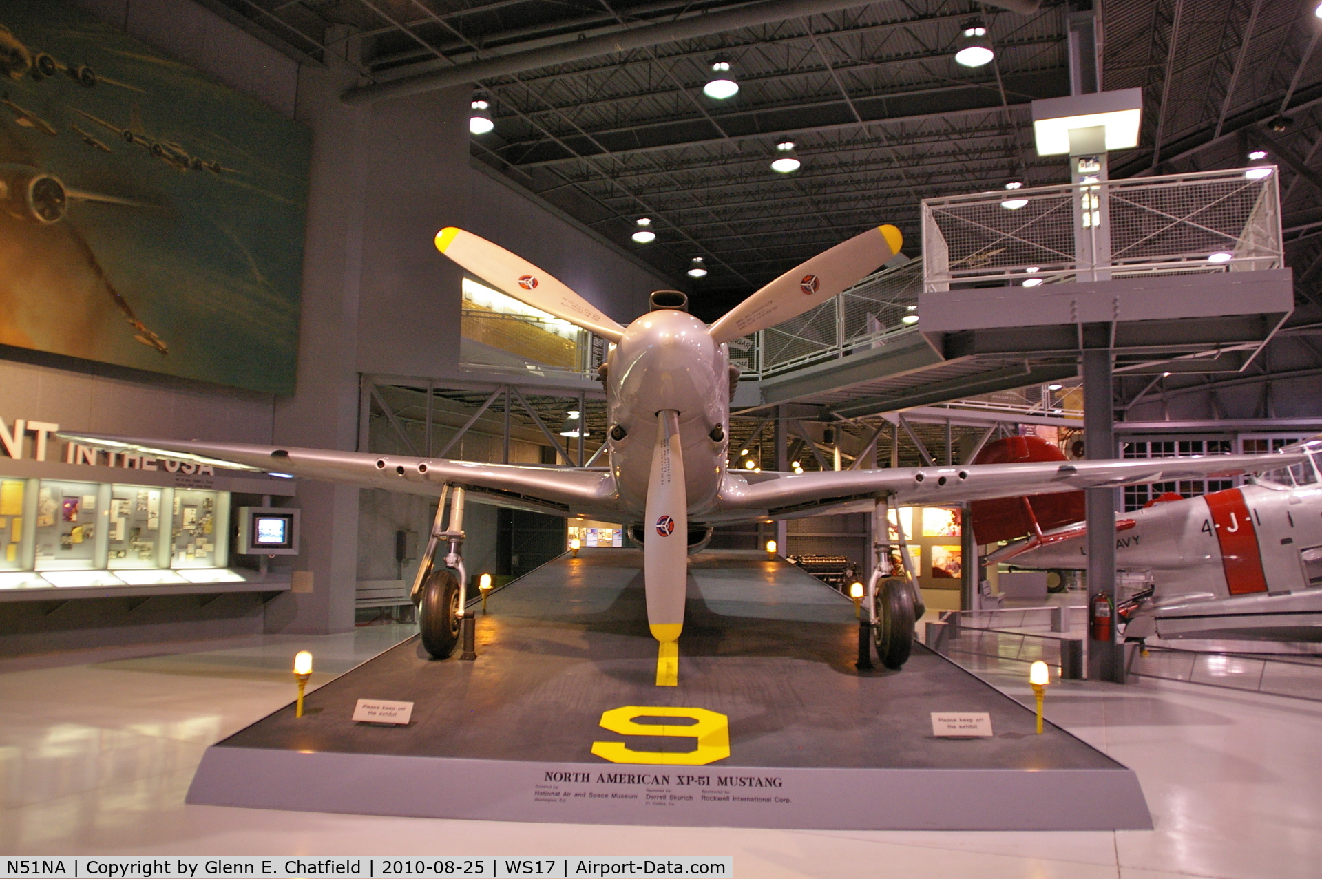 N51NA, 1941 North American XP-51 Mustang C/N 41-038, At the EAA Museum