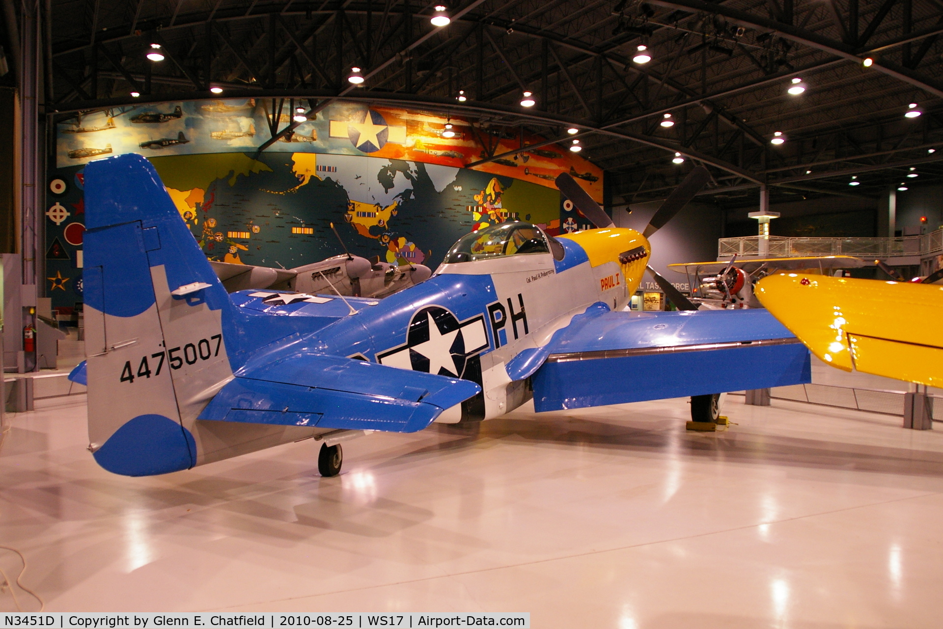N3451D, 1944 North American F-51D Mustang C/N 122-41547, At the EAA Museum