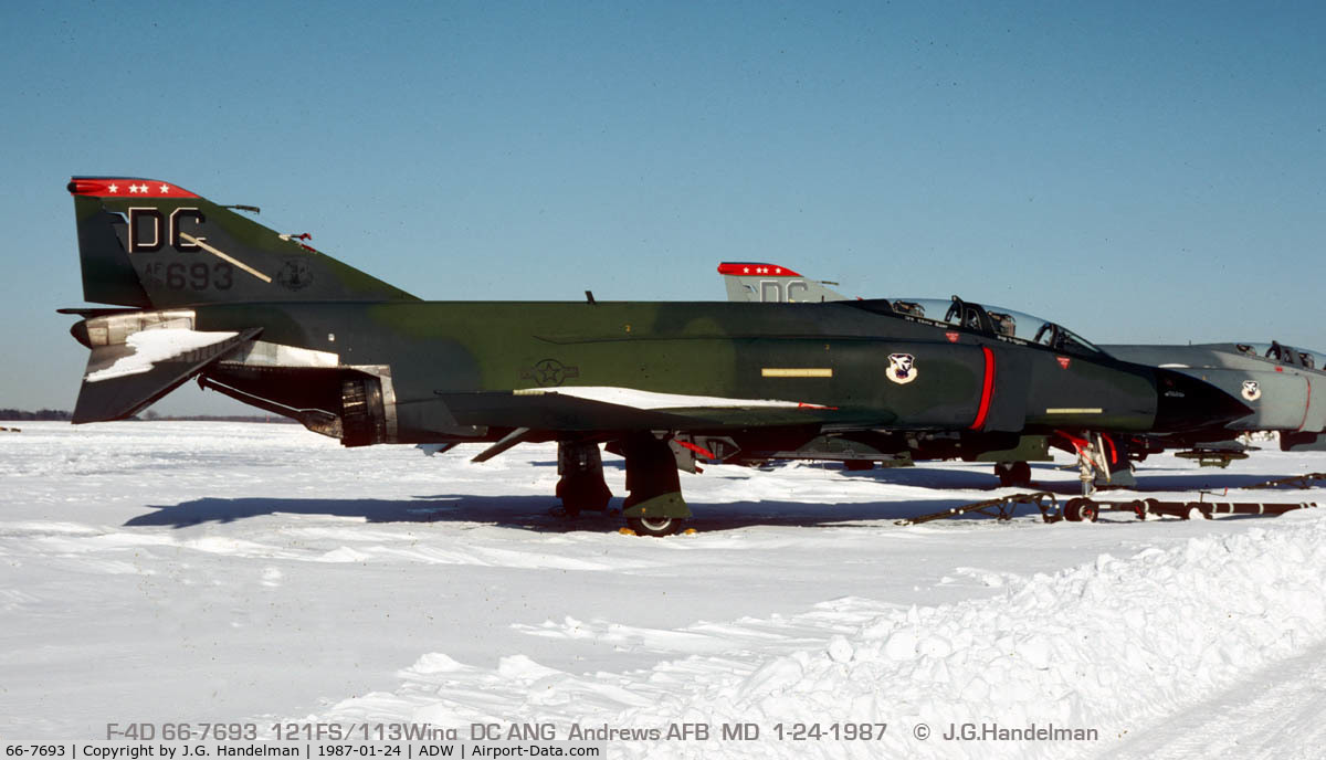 66-7693, 1966 McDonnell F-4D Phantom II C/N 2300, Winter Phantom