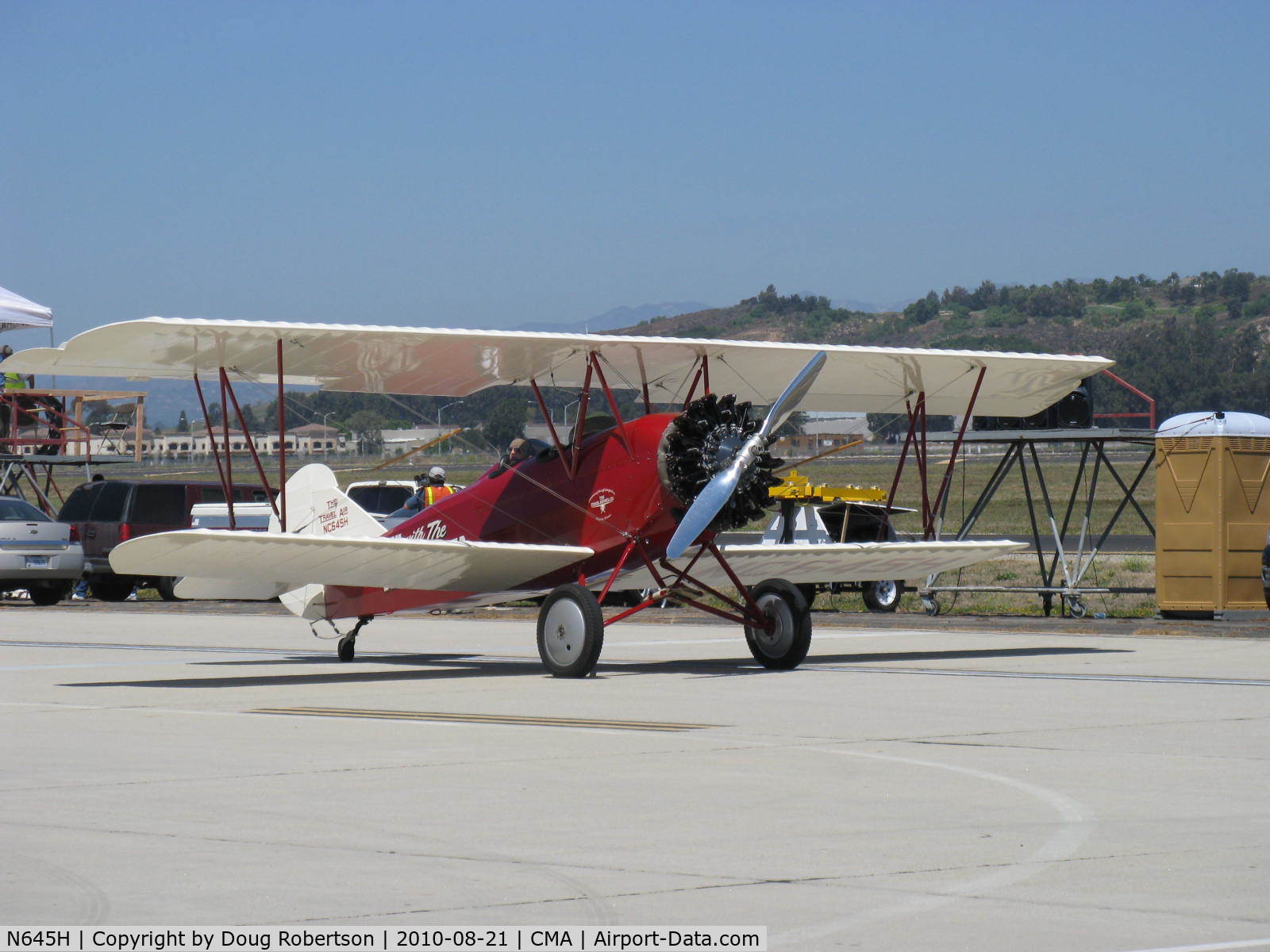 N645H, 1929 Curtiss-Wright Travel Air E-4000 C/N 1220, 1929 Curtiss-Wright TRAVEL AIR E-4000, Lycoming R-680 upgrade, taxi