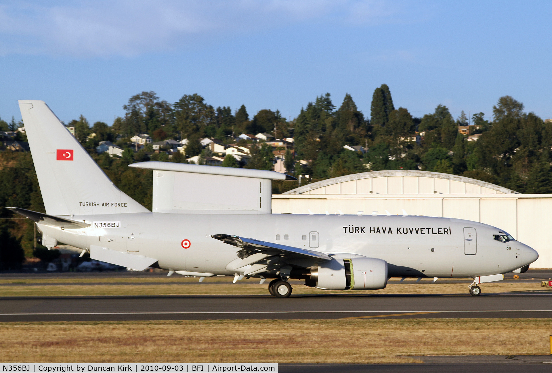 N356BJ, 2004 Boeing 737-7ES Peace Eagle C/N 33962, This is the first AWACS for the Turkish AF