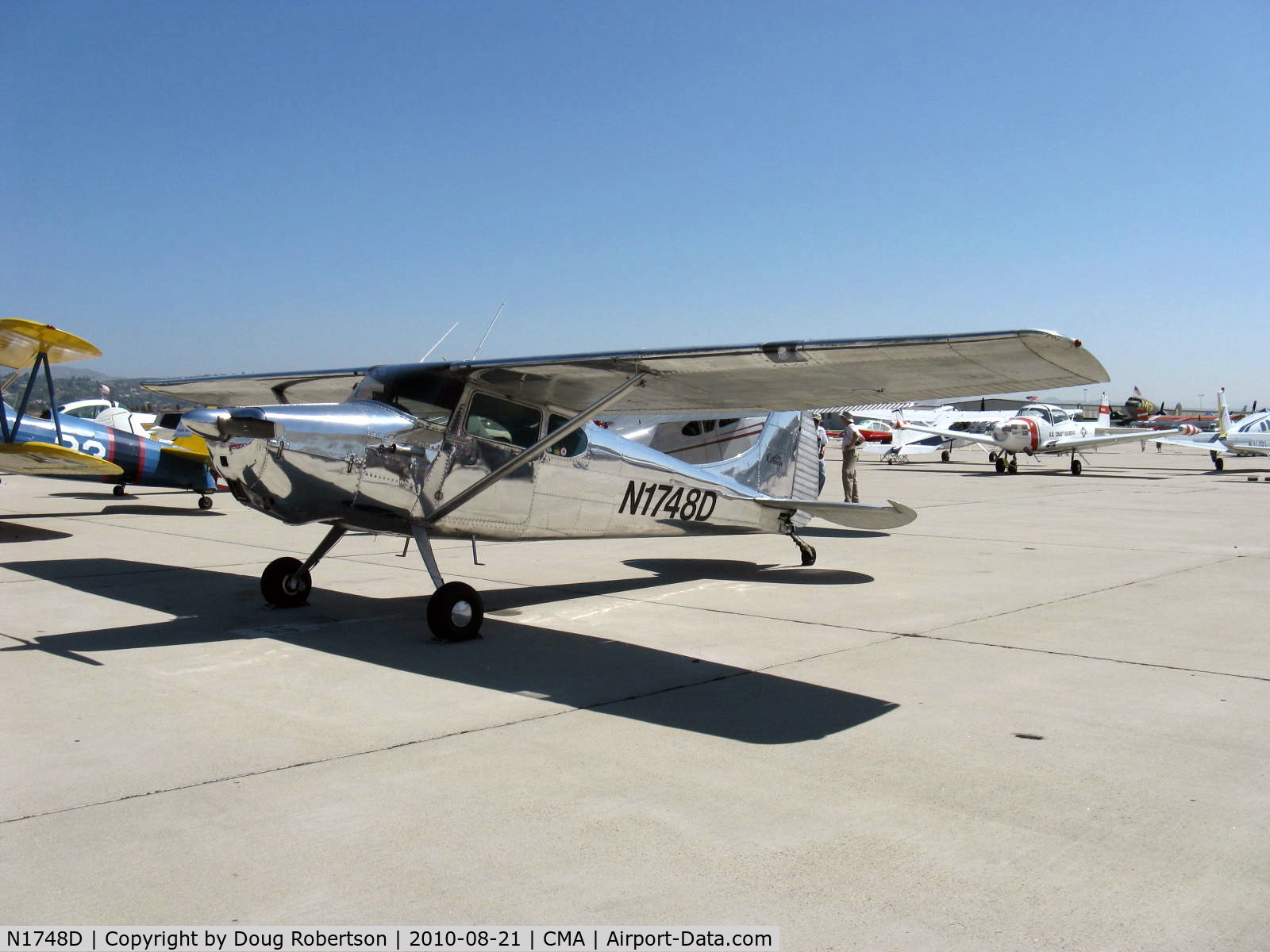 N1748D, 1951 Cessna 170A C/N 20191, 1951 Cessna 170A, Continental C145 145 Hp, highly polished