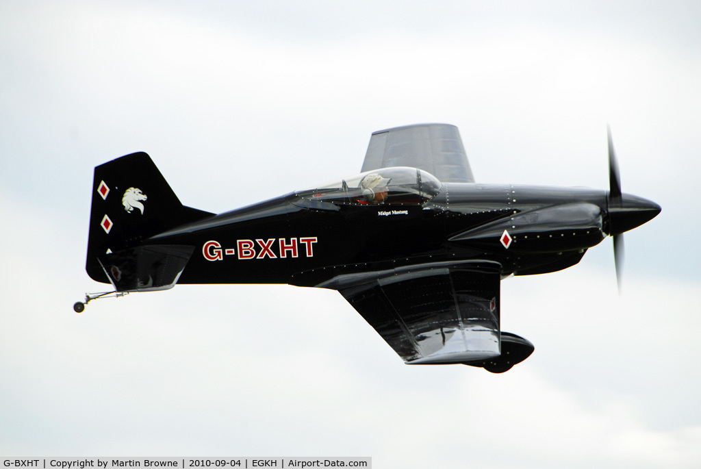 G-BXHT, 2005 Mustang Aeronautics Midget Mustang MM-1 C/N PFA 168-13077, SHOT AT HEADCORN