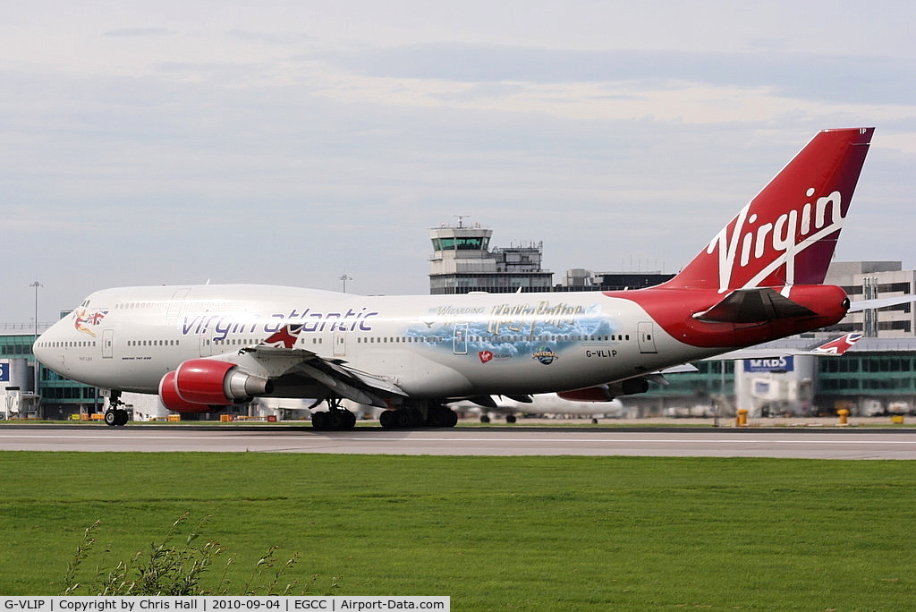 G-VLIP, 2001 Boeing 747-443 C/N 32338, Virgin Atlantic B747 wearing special Harry Potter scheme