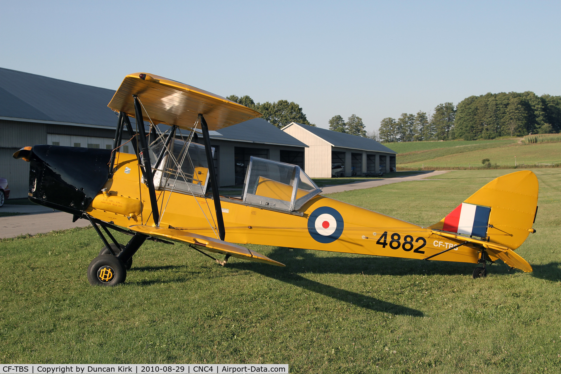 CF-TBS, 1941 De Havilland Canada DH-82C Tiger Moth C/N DHC1073, One of eight (!) Tiger Moths at Guelph