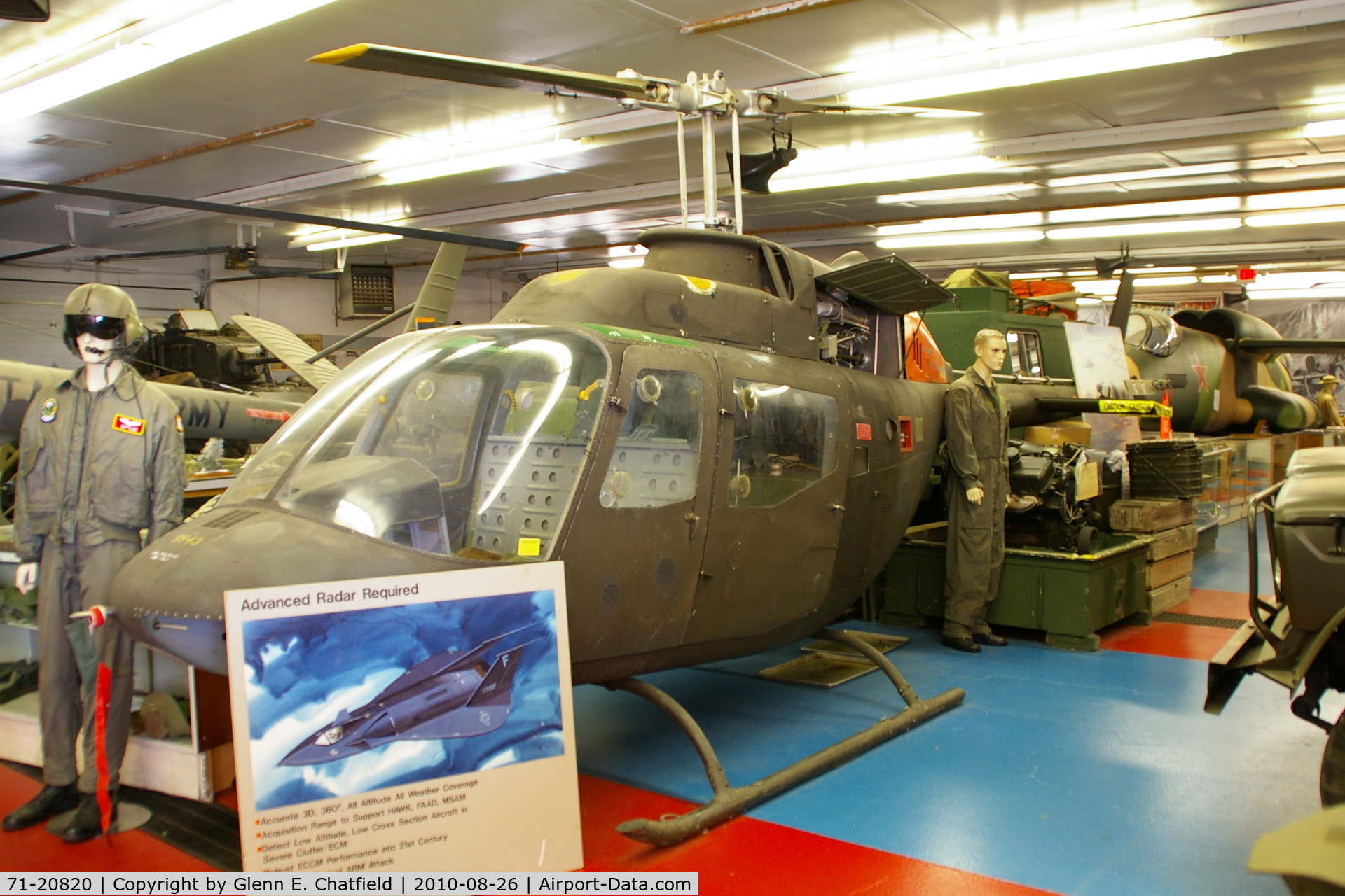 71-20820, 1971 Bell OH-58A Kiowa C/N 41681, At the Russell Military Museum