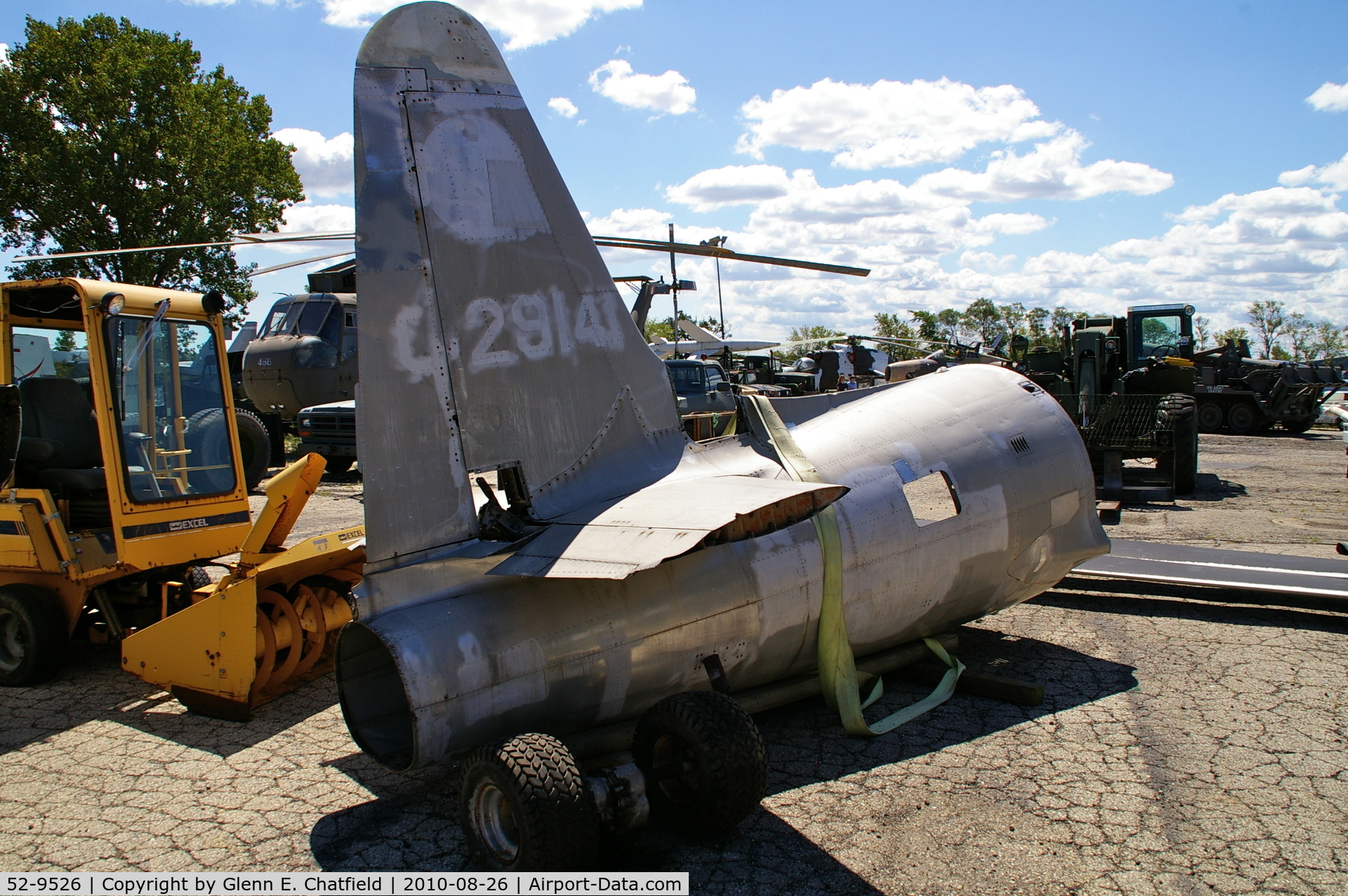 52-9526, 1952 Lockheed T-33A-1-LO Shooting Star C/N 580-7661, This aircraft has the tail of 52-9141.  At the Russell Military Museum