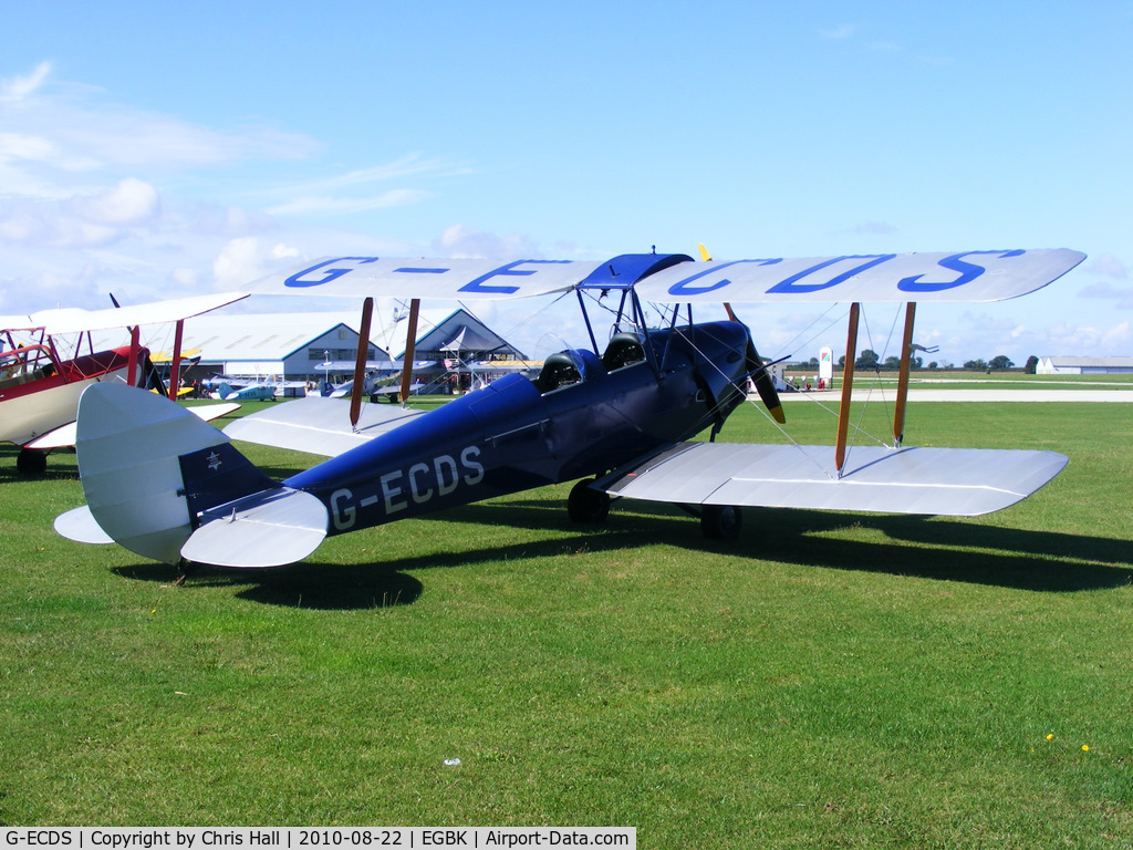 G-ECDS, 1943 De Havilland DH-82A Tiger Moth II C/N 86347, at the Sywell Airshow