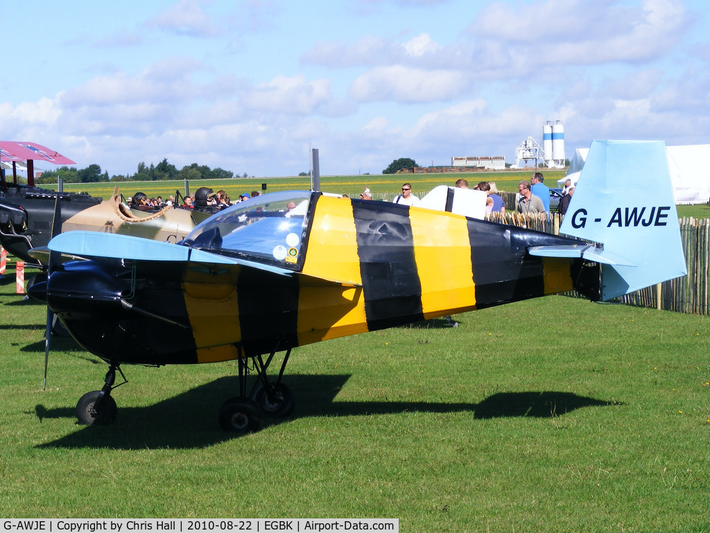 G-AWJE, 1968 Tipsy T-66 Nipper Mk 3 C/N S121, at the Sywell Airshow