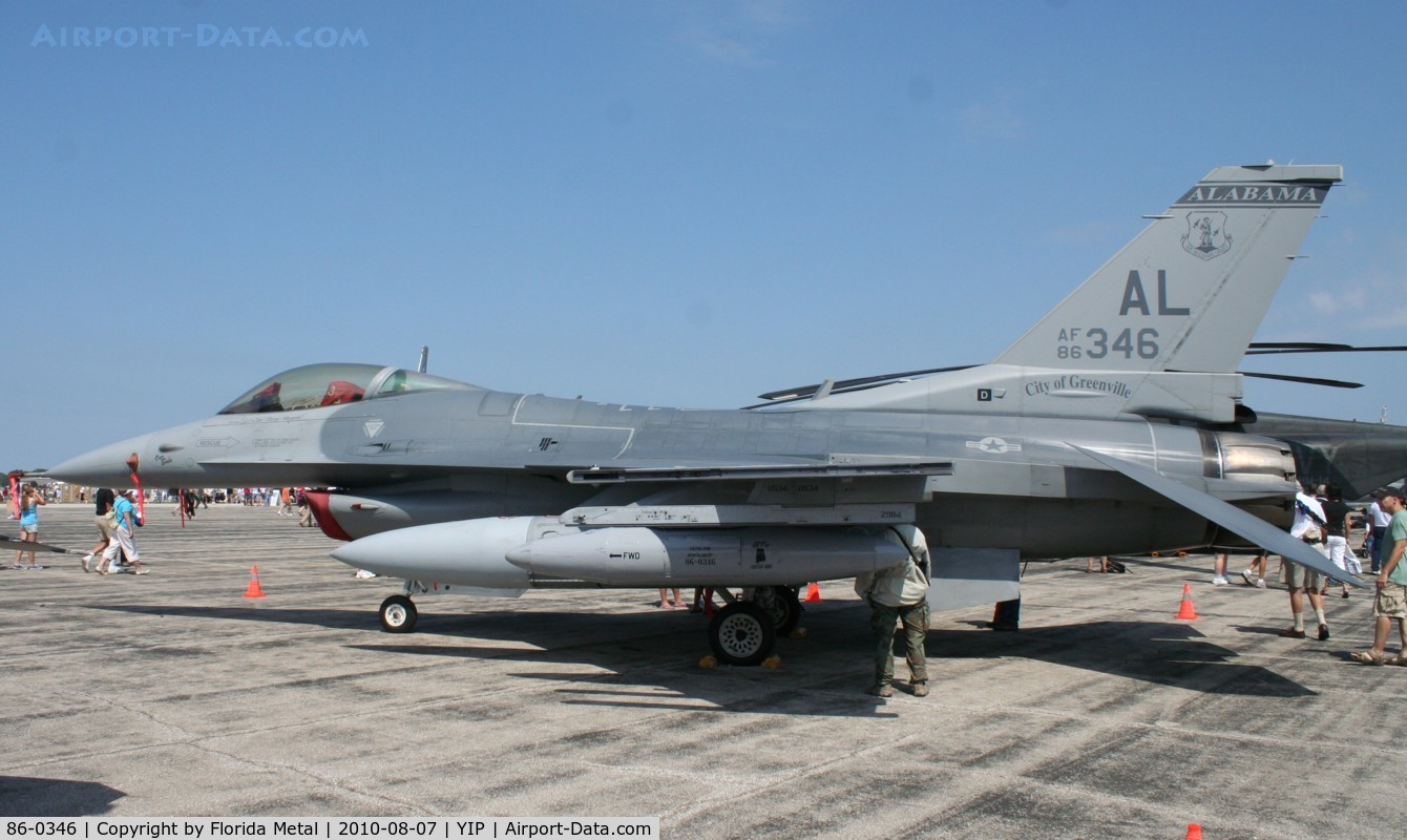 86-0346, 1986 General Dynamics F-16C Fighting Falcon C/N 5C-452, F-16C