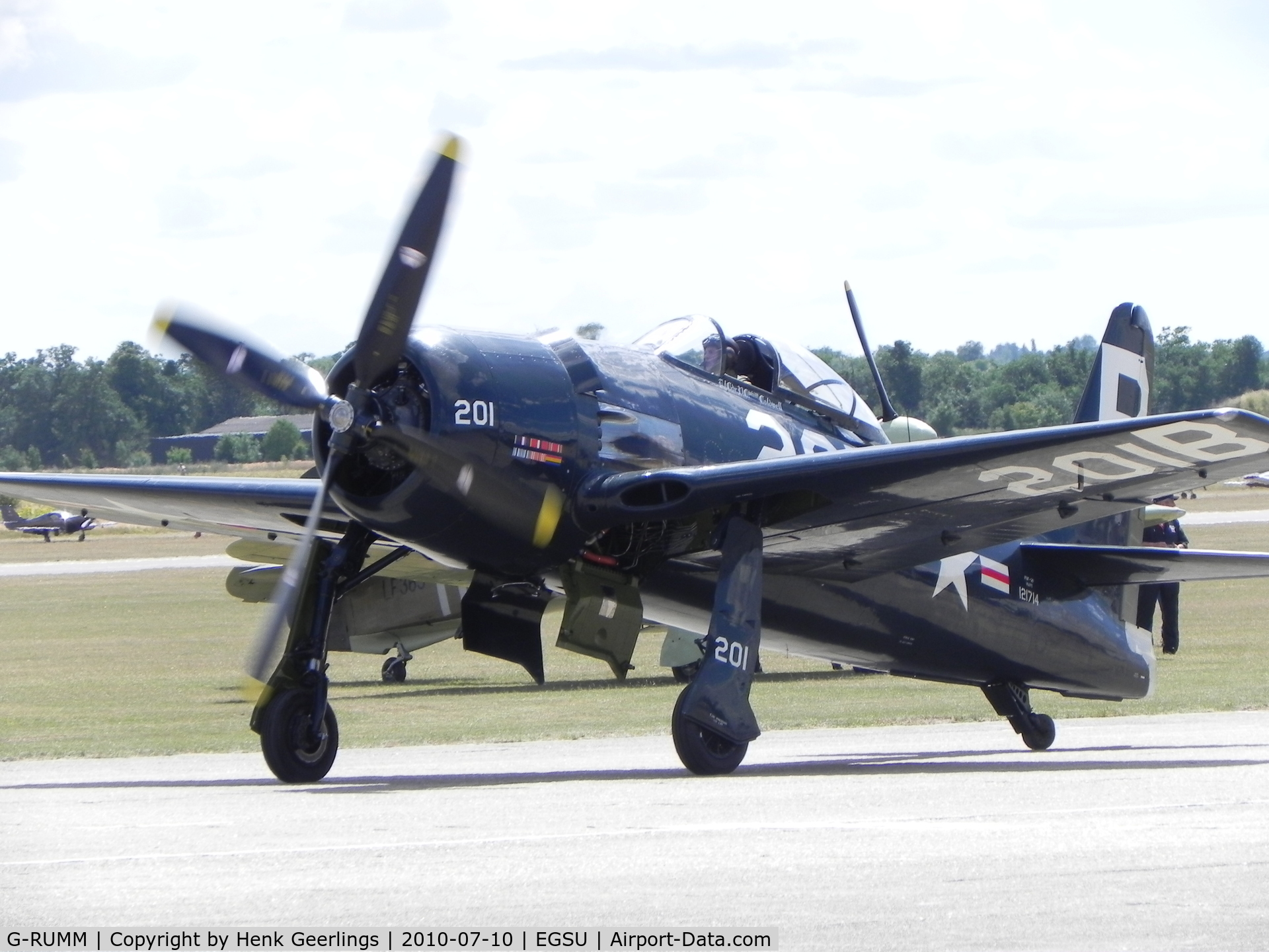 G-RUMM, 1948 Grumman F8F-2 (G58) Bearcat C/N D.1088, Duxford , Flying Legends ,Jul  2010