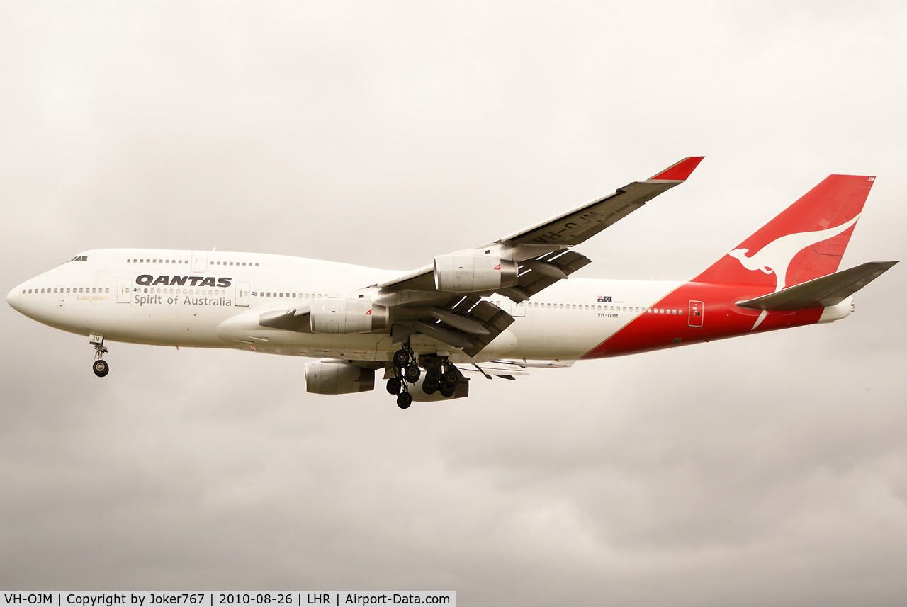 VH-OJM, 1991 Boeing 747-438 C/N 25245, Qantas