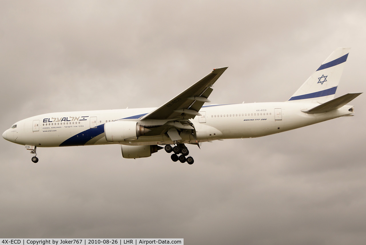 4X-ECD, 2002 Boeing 777-258/ER C/N 33169, El Al