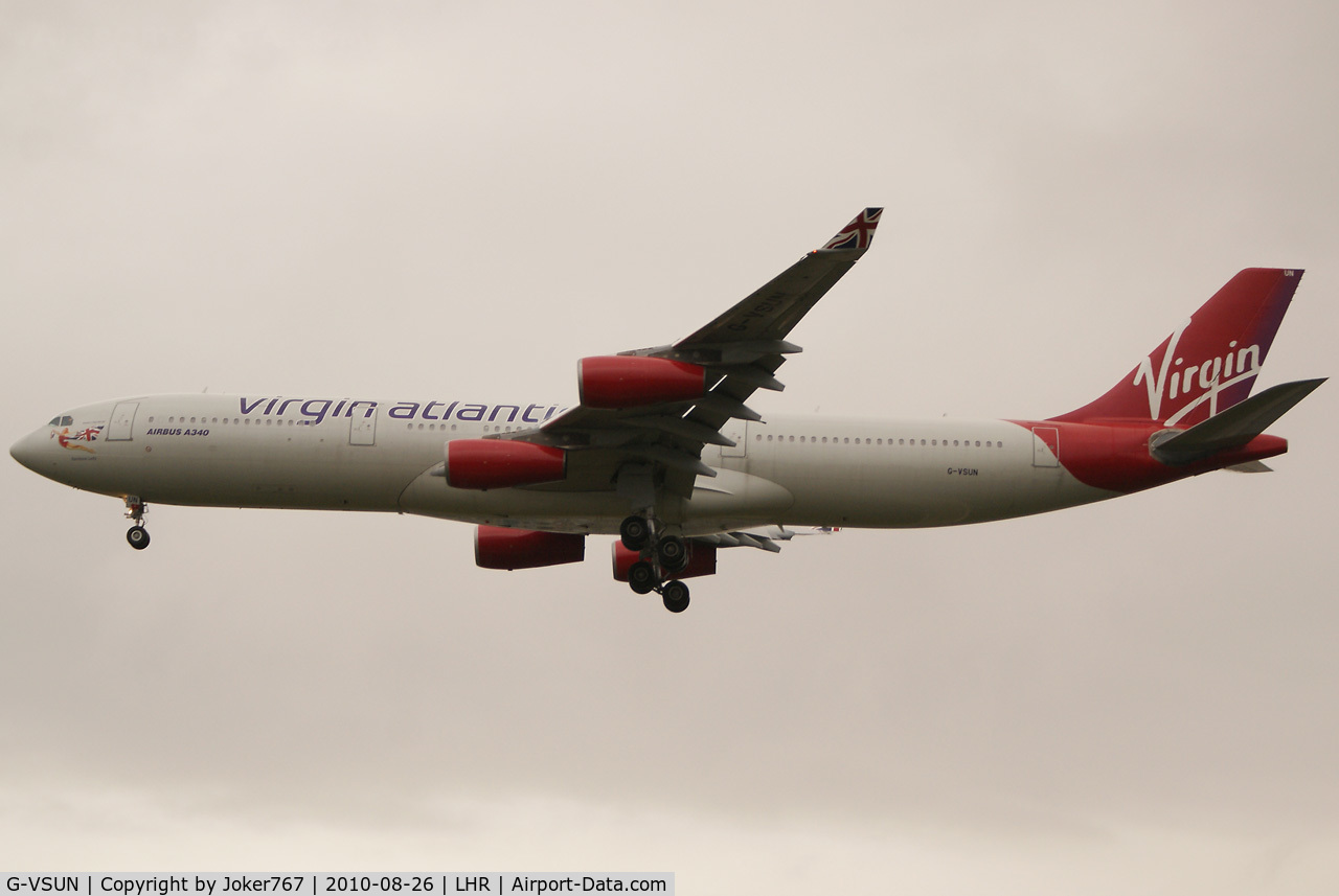 G-VSUN, 1996 Airbus A340-313 C/N 114, Virgin Atlantic