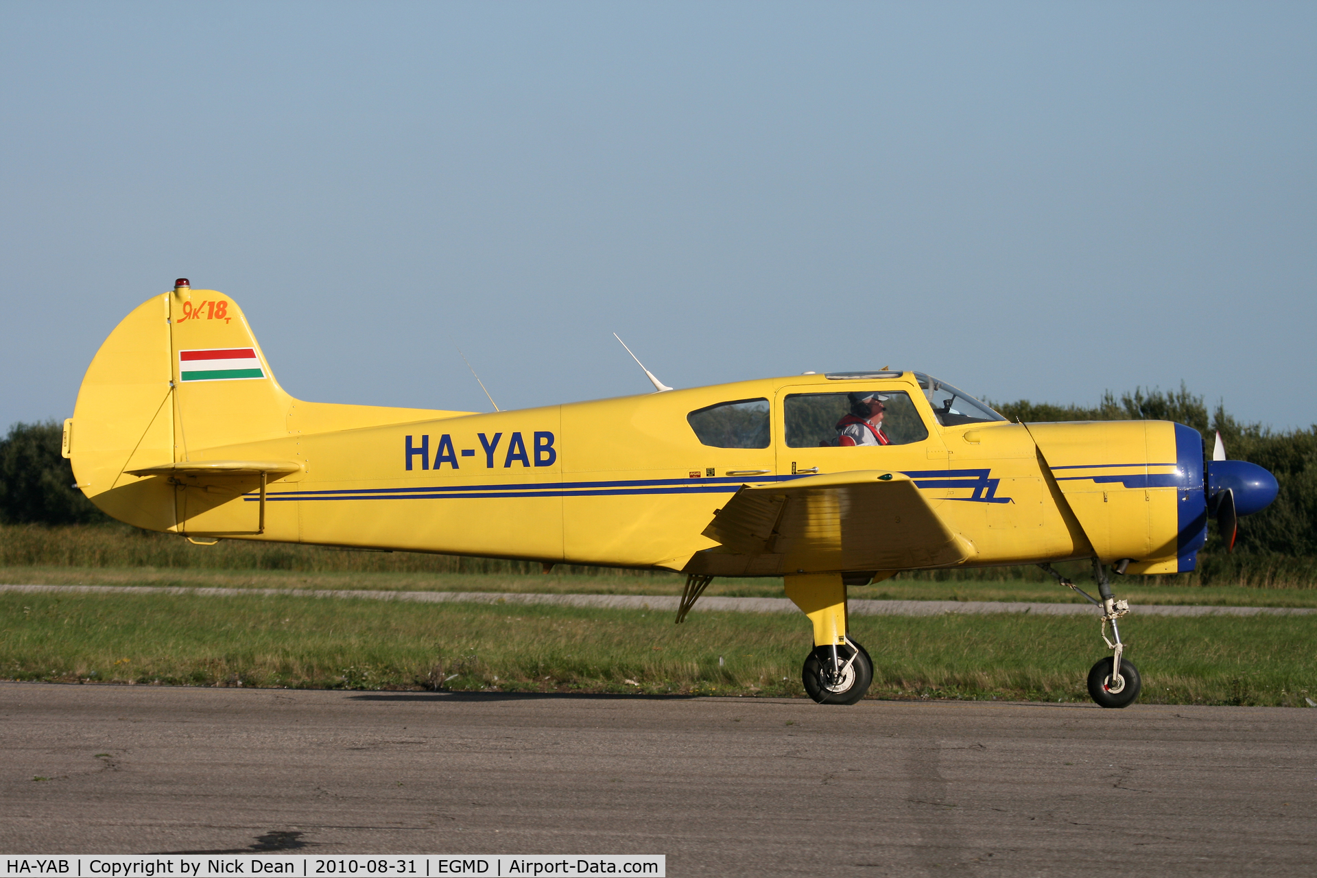 HA-YAB, 1999 Yakovlev Yak-18T C/N 12-35, EGMD