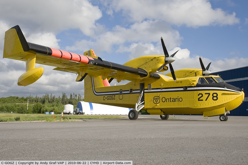 C-GOGZ, 1999 Bombardier CL-415 (CL-215-6B11) C/N 2043, Goverment - Ontario CL-415