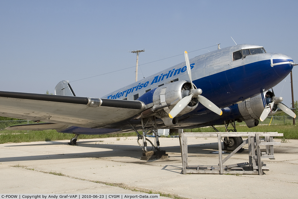 C-FOOW, 1942 Douglas DC3C-S1C3G (C-47A) C/N 13342, Enterprise Airlines DC-3