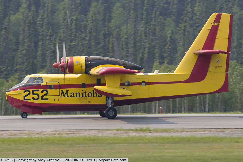 C-GYJB, 1982 Canadair CL-215-IV (CL-215-1A10) C/N 1068, Province Of Manitoba CL-215