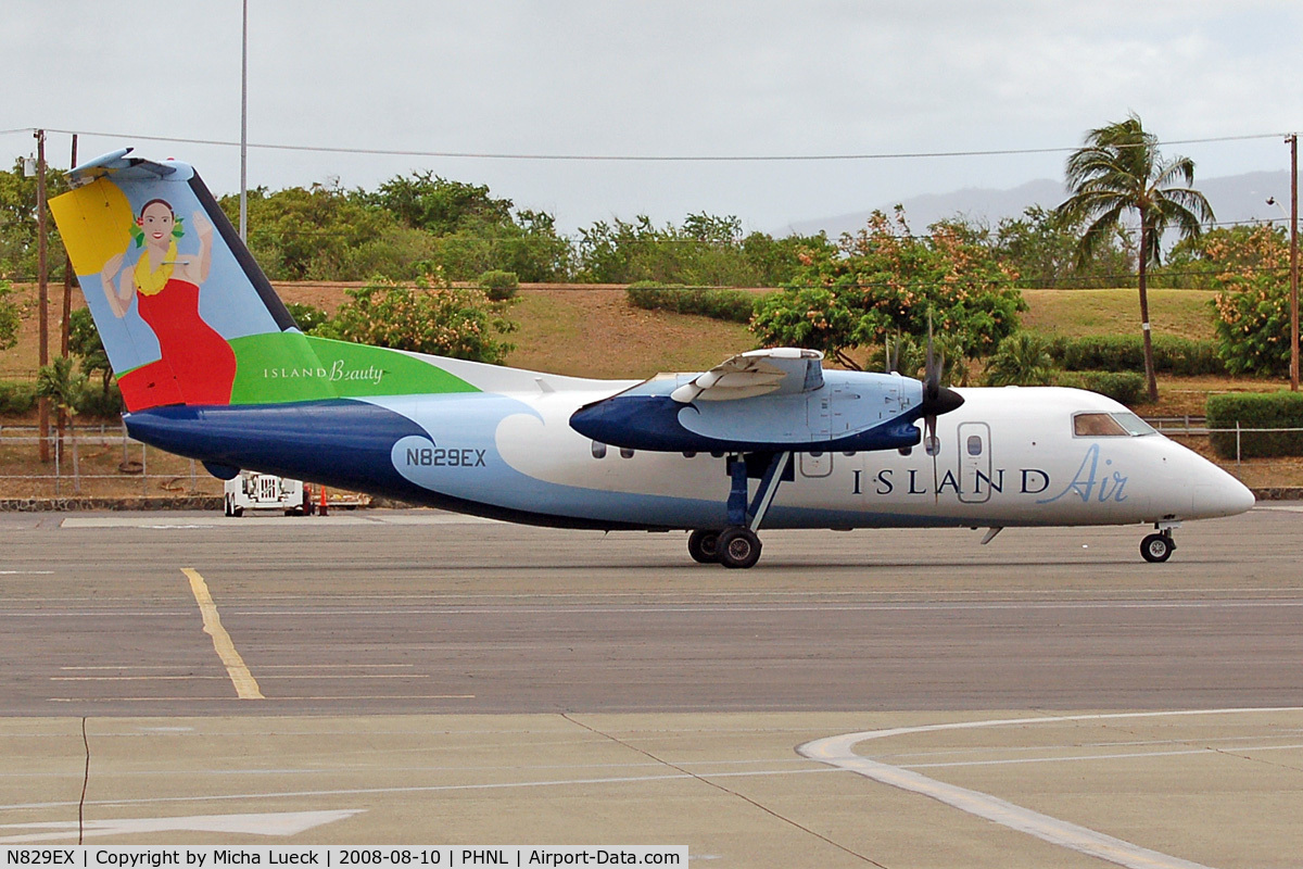 N829EX, 1989 De Havilland Canada DHC-8-103 Dash 8 C/N 146, At Honolulu