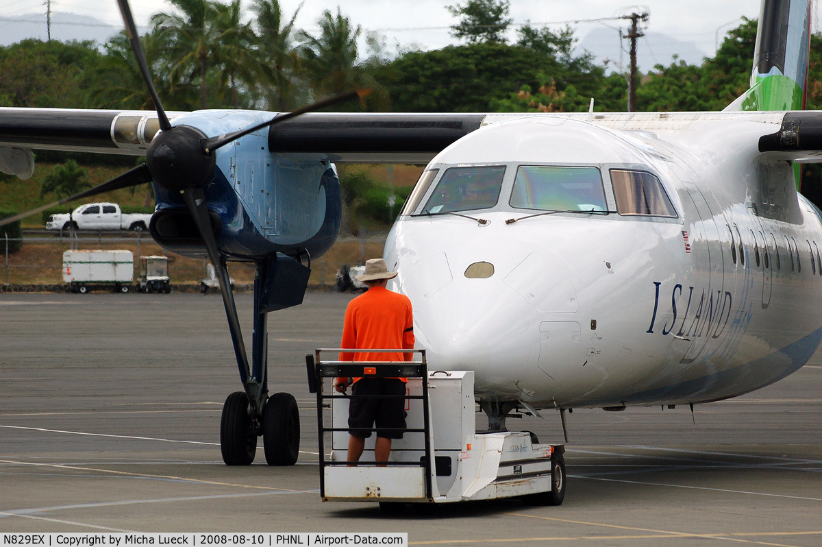 N829EX, 1989 De Havilland Canada DHC-8-103 Dash 8 C/N 146, At Honolulu