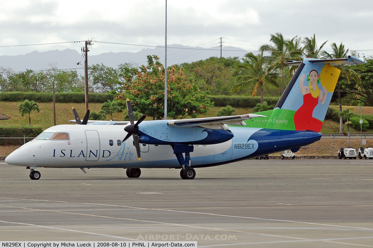 N829EX, 1989 De Havilland Canada DHC-8-103 Dash 8 C/N 146, At Honolulu