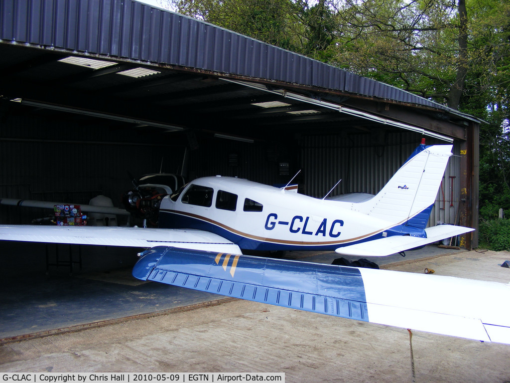 G-CLAC, 1981 Piper PA-28-161 Cherokee Warrior II C/N 28-8116241, at Enstone Airfield
