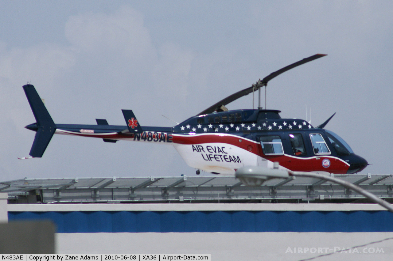 N483AE, Bell 206L-4 LongRanger IV LongRanger C/N 52410, At Cook Children's Hospital (new Helipad) Fort Worth, TX