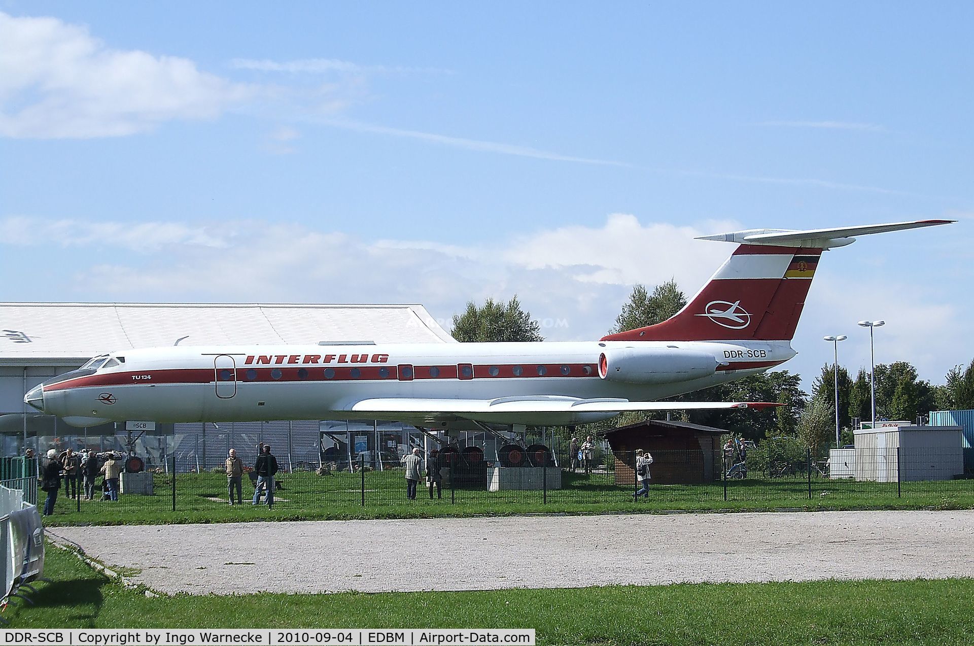 DDR-SCB, 1968 Tupolev Tu-134 C/N 8350503, Tupolev Tu-134 CRUSTY preserved at Magdeburg airfield