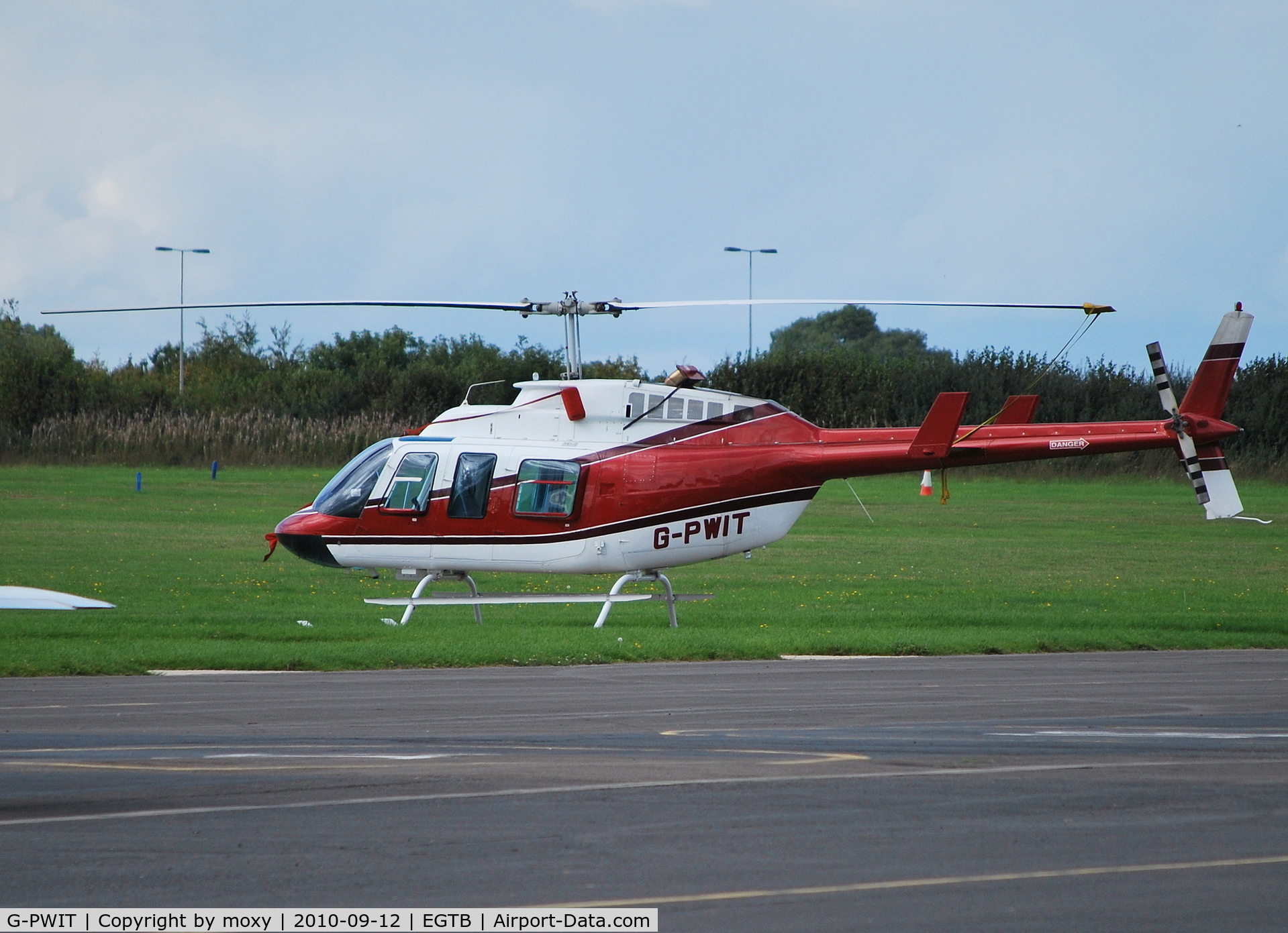 G-PWIT, 1978 Bell 206L-1 LongRanger II C/N 45193, Bell 206L-1 Long Ranger ex D-HHSW at Wycombe Air Park