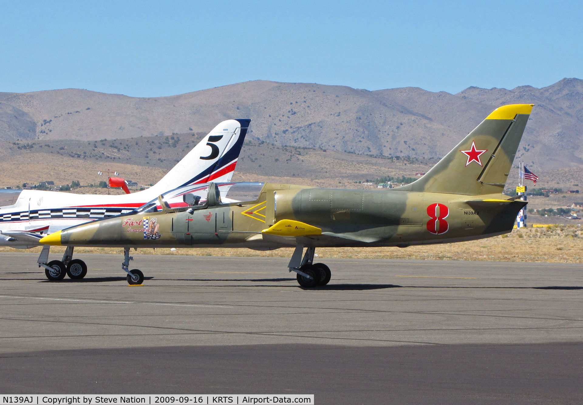 N139AJ, 1974 Aero L-39 Albatros C/N 330214, Race #8 1974 Aero Vodochody L-39 