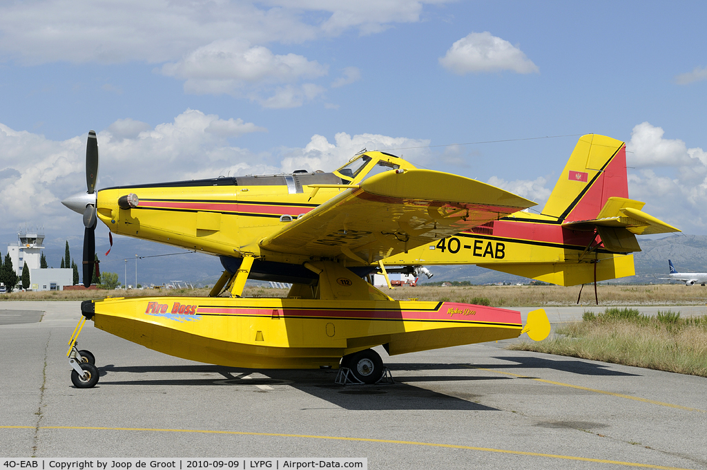 4O-EAB, Air Tractor AT-802F Fire Boss C/N 802A-0294, The AT-802 Fire Boss is used by the Montenegro government to extinguise bush fires.