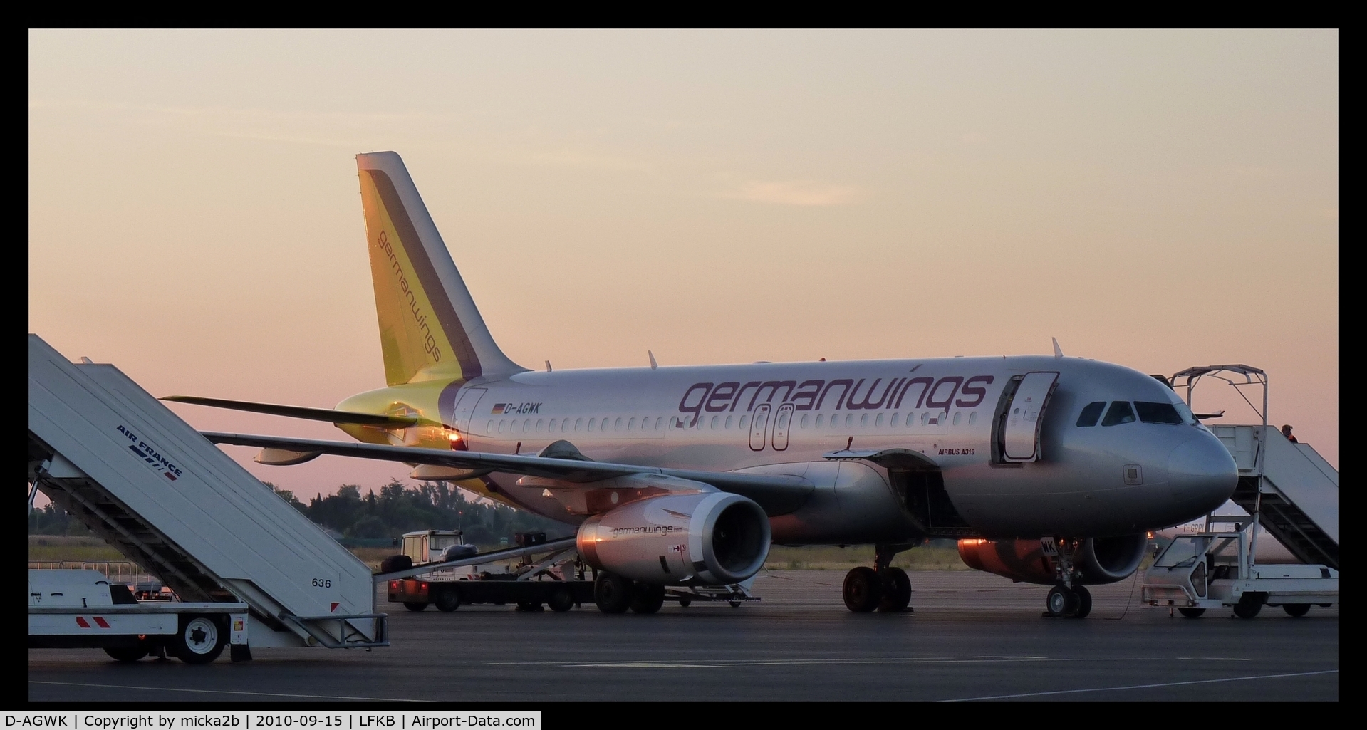 D-AGWK, 2008 Airbus A319-132 C/N 3500, Parked.