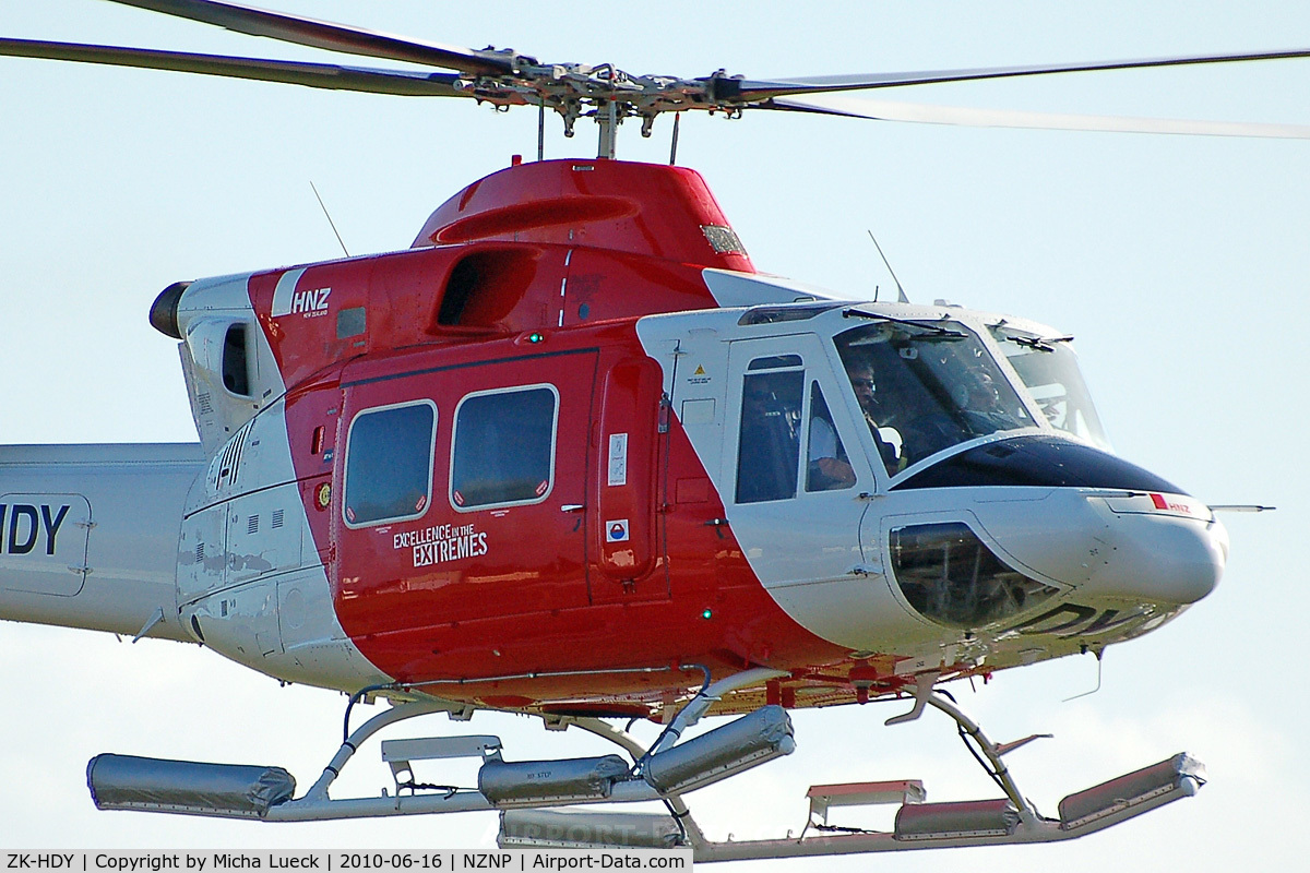 ZK-HDY, 1994 Bell 412EP C/N 36099, At New Plymouth