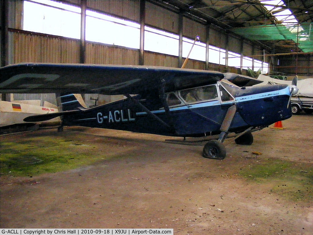G-ACLL, 1934 De Havilland DH.85 Leopard Moth C/N 7028, This has been in storage at Jurby Airfield, IOM. for over 15 years