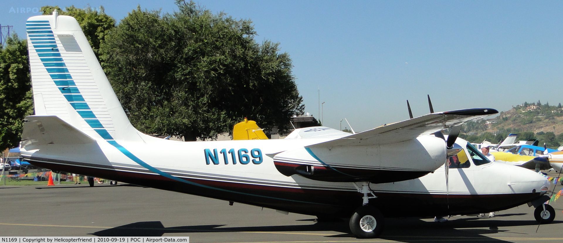 N1169, 1956 Aero Commander 560-A C/N 390, Parked for display
