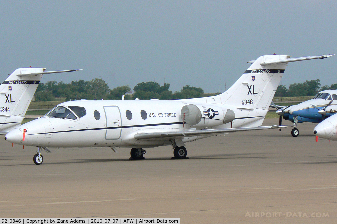 92-0346, 1992 Beechcraft T-1A Jayhawk C/N TT-60, At Alliance Airport, Fort Worth, TX