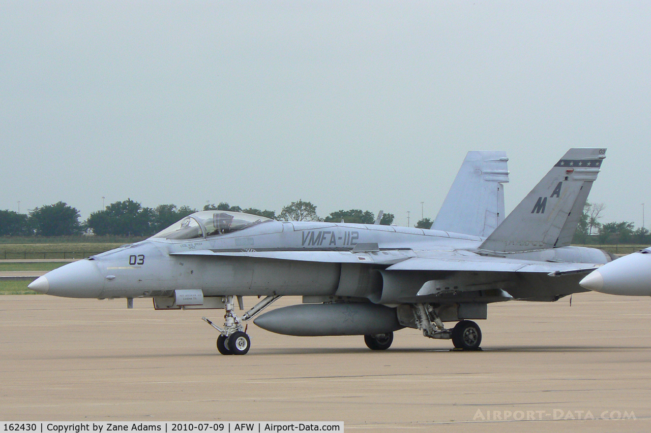 162430, McDonnell Douglas F/A-18A+ Hornet C/N 272/A218, At Alliance Airport, Fort Worth, TX