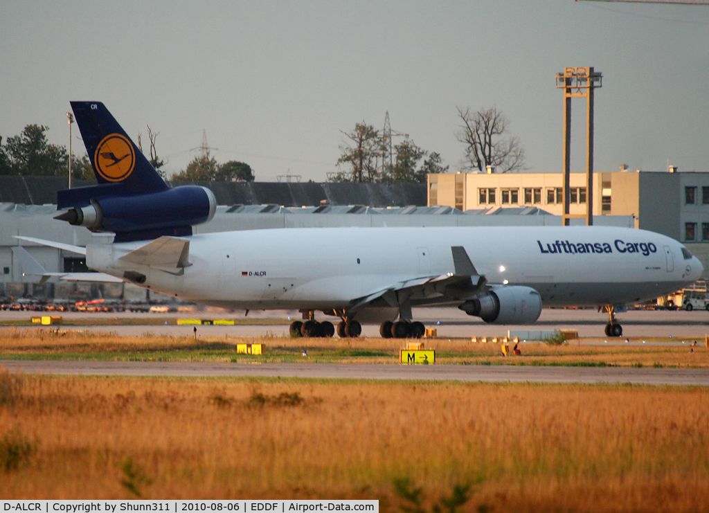 D-ALCR, 1994 McDonnell Douglas MD-11F C/N 48581, Taxiing to the Cargo area...