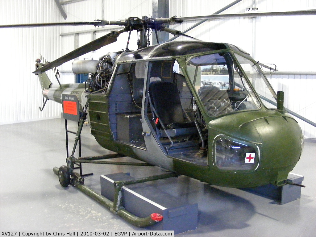 XV127, Westland Scout AH.1 C/N F9702, Westland Scout AH.1 at the Museum of Army Flying, Middle Wallop
