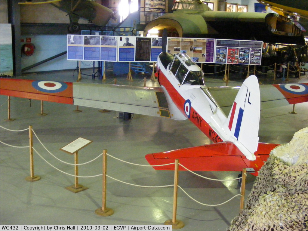 WG432, 1951 De Havilland DHC-1 Chipmunk T.10 C/N C1/0506, Museum of Army Flying, Middle Wallop