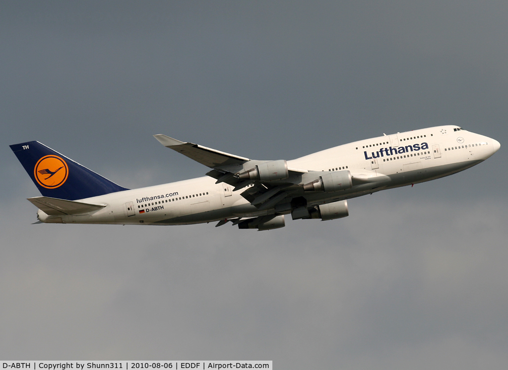D-ABTH, 1991 Boeing 747-430M C/N 25047, Taking off rwy 07L