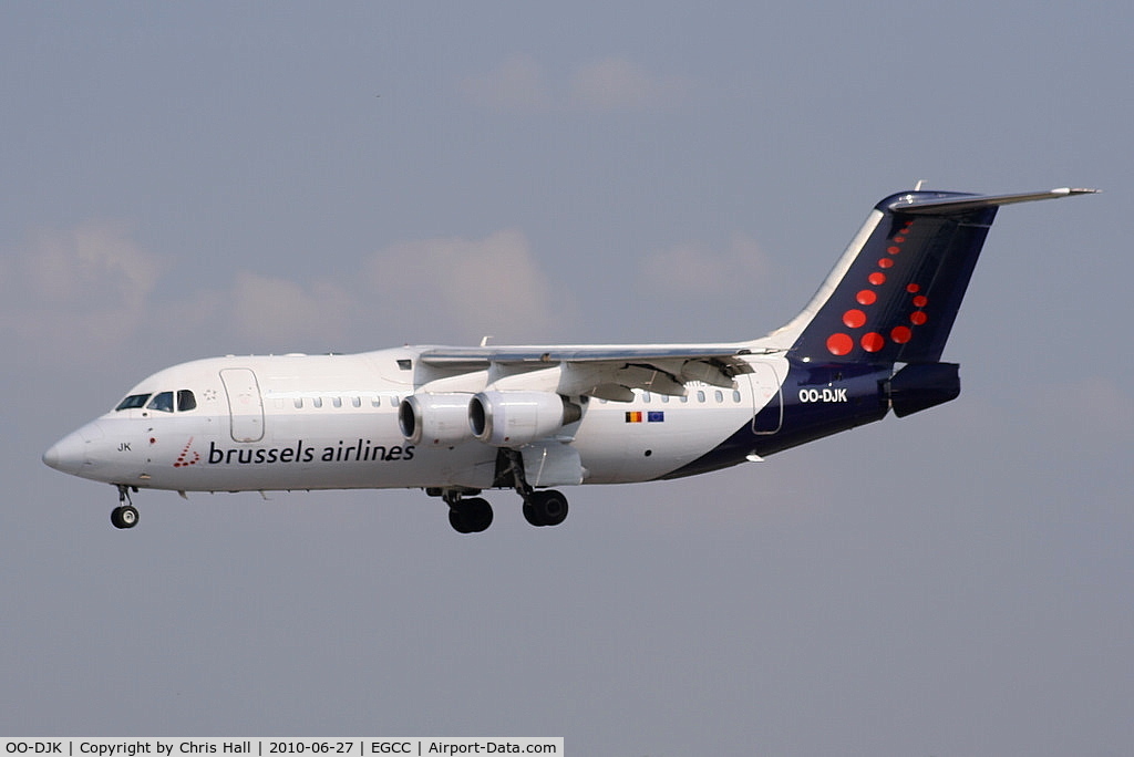 OO-DJK, 1995 British Aerospace Avro 146-RJ85 C/N E.2271, Brussels Airlines