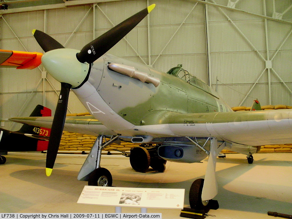 LF738, 1944 Hawker Hurricane IIC C/N Not found LF738, Hawker Hurricane IICB, Preserved at the RAF Museum, Cosford