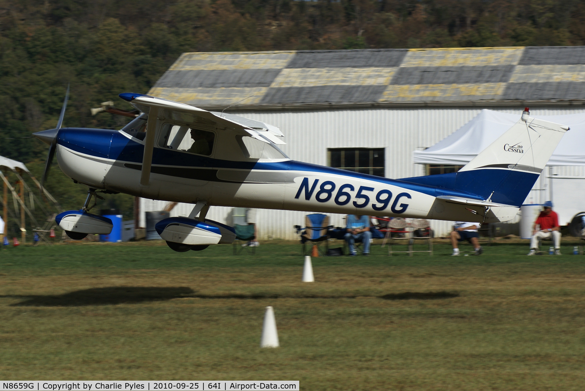 N8659G, 1966 Cessna 150F C/N 15062759, This airplane is based at K62 (gene Snyder Airport)