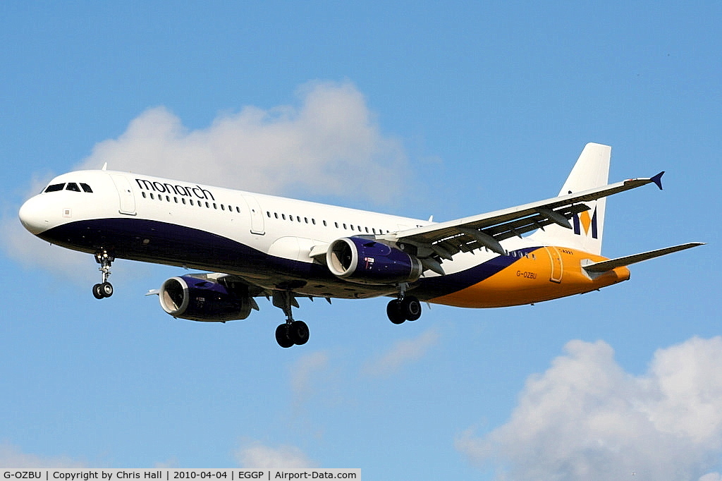 G-OZBU, 2008 Airbus A321-231 C/N 3575, Monarch Airlines