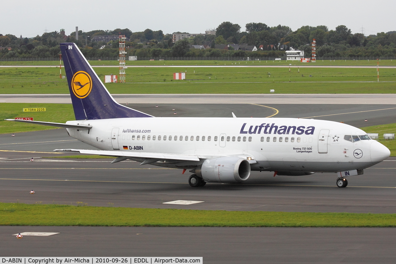 D-ABIN, 1991 Boeing 737-530 C/N 24938, Lufthansa, Boeing 737-530, CN: 24938/2023, Aircraft Name: Langenhagen