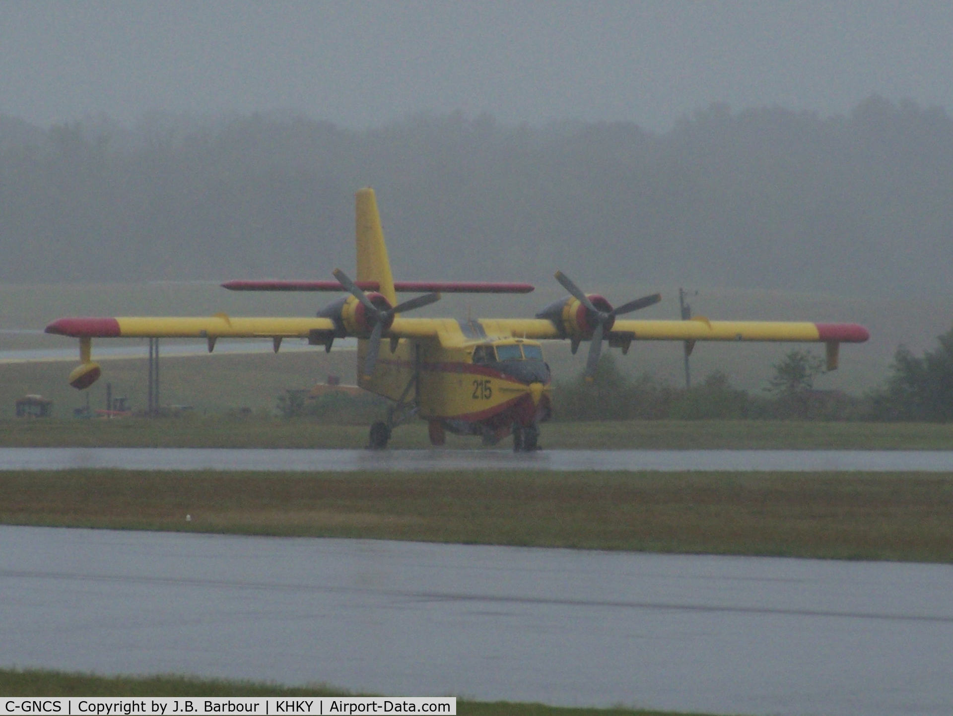 C-GNCS, 1969 Canadair CL-215-I (CL-215-1A10) C/N 1008, A very wet day to be out taking photos, but rain was needed.  Possible a Canadair CL-215