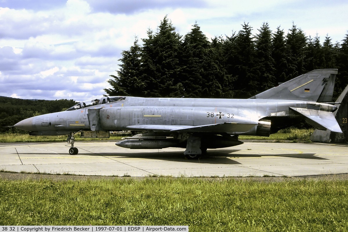38 32, 1972 McDonnell Douglas F-4F Phantom II C/N 4700, JG71 F-4F at Fliegerhorst Pferdsfeld