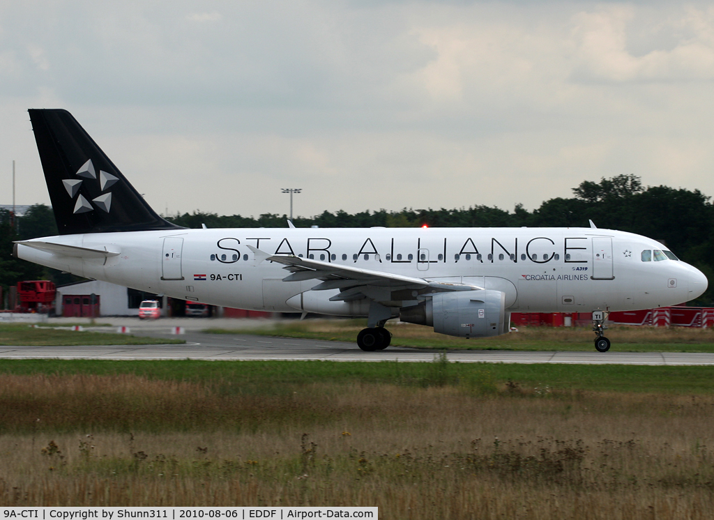 9A-CTI, 1999 Airbus A319-112 C/N 1029, Taking off rwy 18 in new Star Alliance c/s